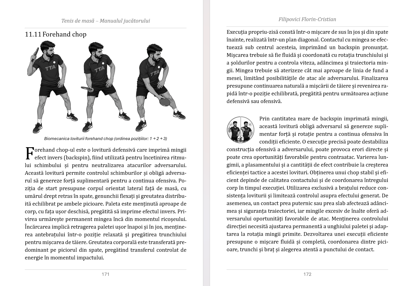 Lovitura forehand chop